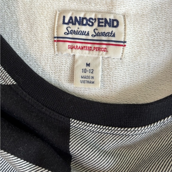 NWOT Lands End Women’s Plaid Pullover Sweatshirt - Picture 2 of 4